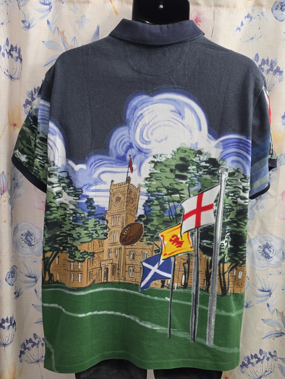 FOR SALE USED POLO RALPH LAUREN FOOTBALL RUGBY KICKER BEAR POLO SHIRT XL - Picture 3 of 6